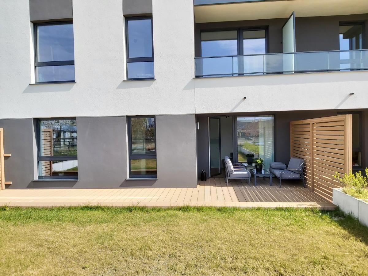 Apartament 150 Zaspa Vvita Z Prywatnym Ogrodem I Tarasem Gdansk Dış mekan fotoğraf