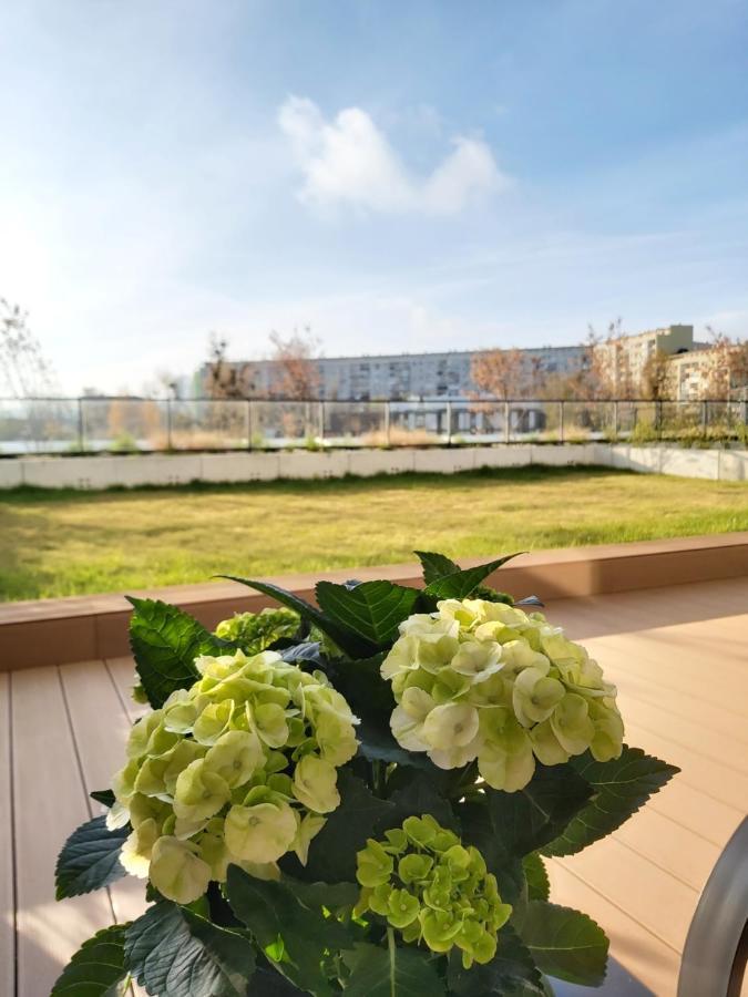Apartament 150 Zaspa Vvita Z Prywatnym Ogrodem I Tarasem Gdansk Dış mekan fotoğraf