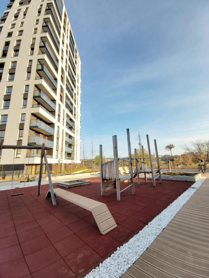 Apartament 150 Zaspa Vvita Z Prywatnym Ogrodem I Tarasem Gdansk Dış mekan fotoğraf