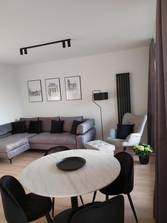 Apartament 150 Zaspa Vvita Z Prywatnym Ogrodem I Tarasem Gdansk Dış mekan fotoğraf