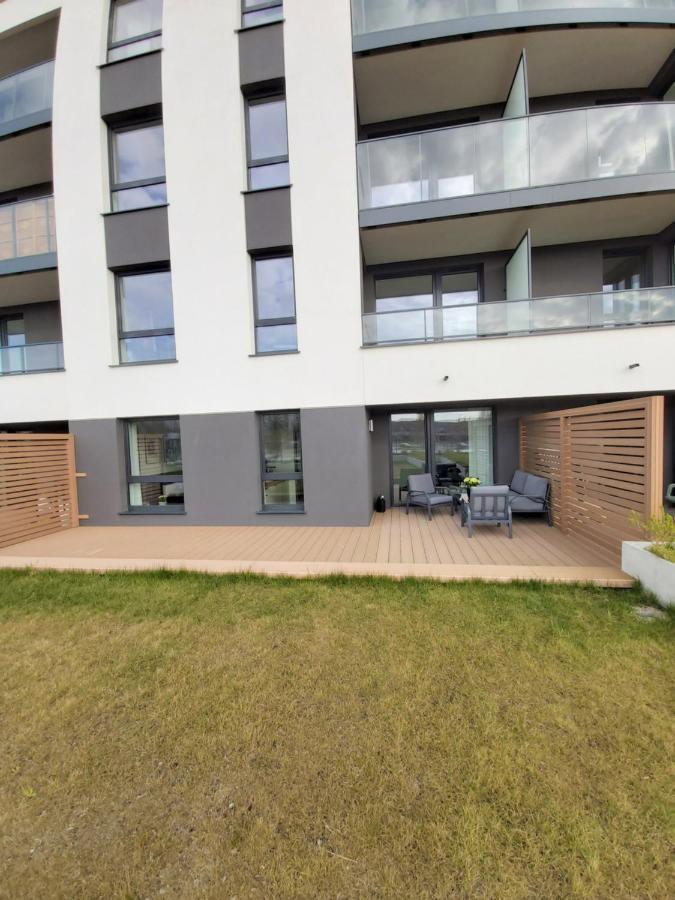 Apartament 150 Zaspa Vvita Z Prywatnym Ogrodem I Tarasem Gdansk Dış mekan fotoğraf