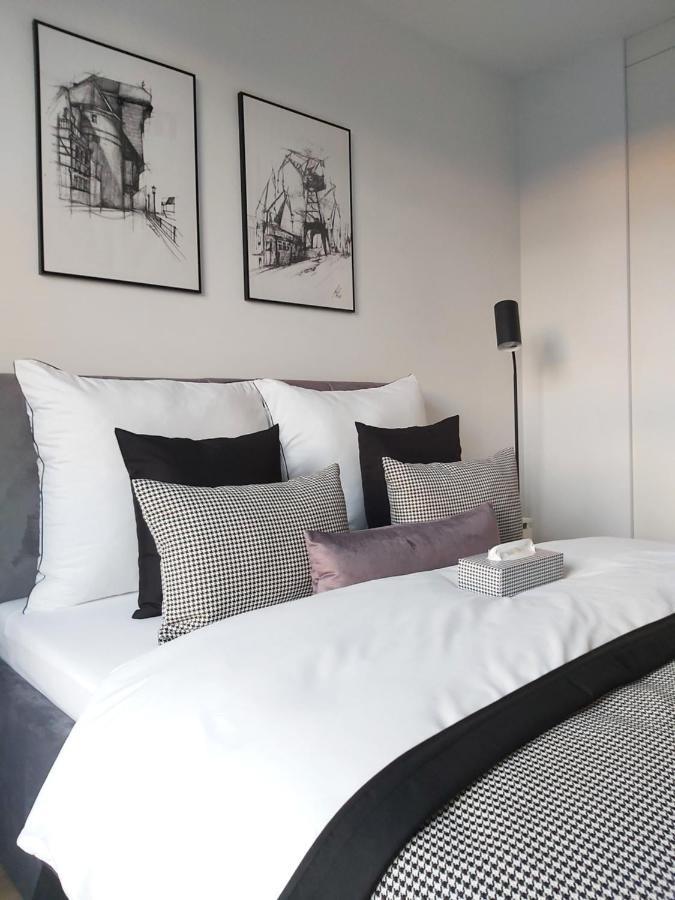 Apartament 150 Zaspa Vvita Z Prywatnym Ogrodem I Tarasem Gdansk Dış mekan fotoğraf